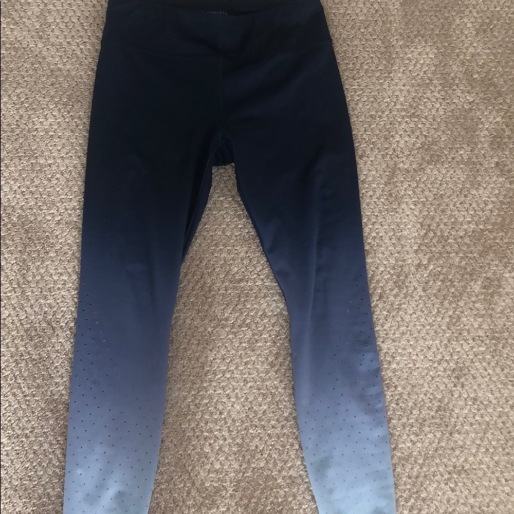 Athleta yoga leggings with fun detail